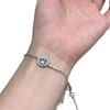 Fashion and luxurious chain Female bangles New in round blue gemstone bracelet for women suitable for daily fine jewelry gifts