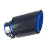 SUMSOO genuine red/blue stainless steel glossy carbon fiber car exhaust pipe  modified universal accessories muffler tail tip