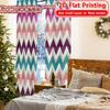2pcs   2D FLAT PRINTING Curtains (Without Rod) Zigzag Symphony Halloween Festival Popular Curtains&Drapes Polyester Easy Install