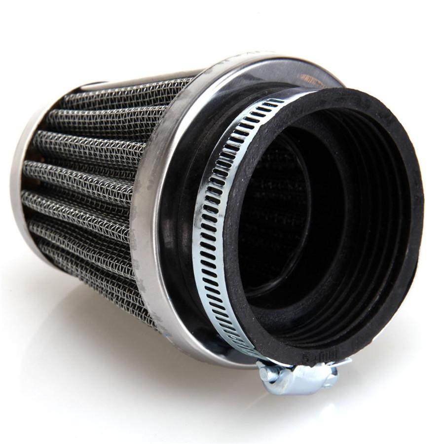 4Pcs 60mm Motorcycle Motor Conical Style with Dual Layer Steel Mesh Air Filter