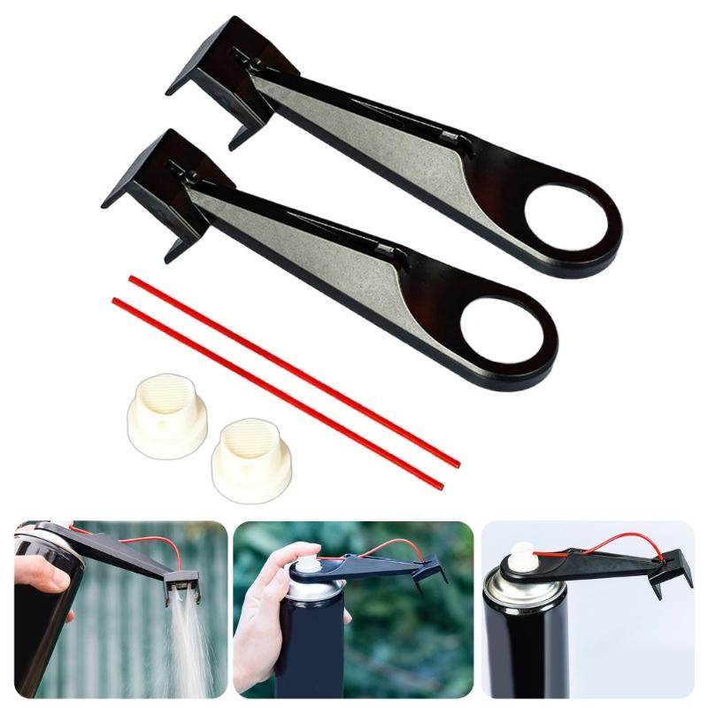 2 Sets Motorcycle Chain Lube Applicator Chain Cleaner Attachment Chain Oiler Applicator Motorbike Maintenance Clean Tool