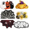 Non-slip Halloween Door Mat Crystal Velvet Fluffy Carpet Trendy Bathroom Mat  for Halloween