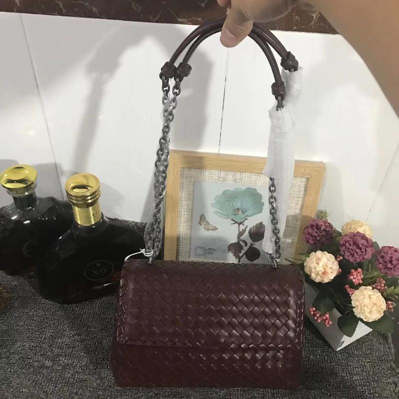 +New Shoulder Bag+Cross Border Trend Shoulder Cross Bag Dual Purpose Chain Bag Hand Woven Women's Bag