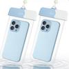 Design x Smartphone Totalmente à Prova d'Água para e Conjunto UMIHIME de Estojo/Bolsa Impermeável Fofo em Duas Cores Praia, Piscina, Banho, Natação. (Azul, 2)