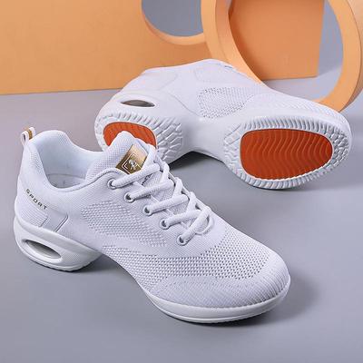 Damen Netz-Mittelhohe Tanzschuhe für Square Dance - Atmungsaktiv, Weiche Sohle Fitnessschuhe