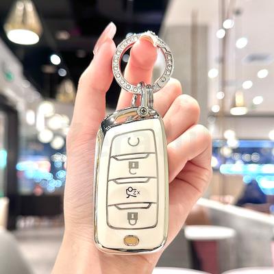 For Changan CS85 COUPE CS95 Hunter F70 CS35 CS75 PLUS Auto Shell Fob Protector Car Remote Key Case Cover Keychain