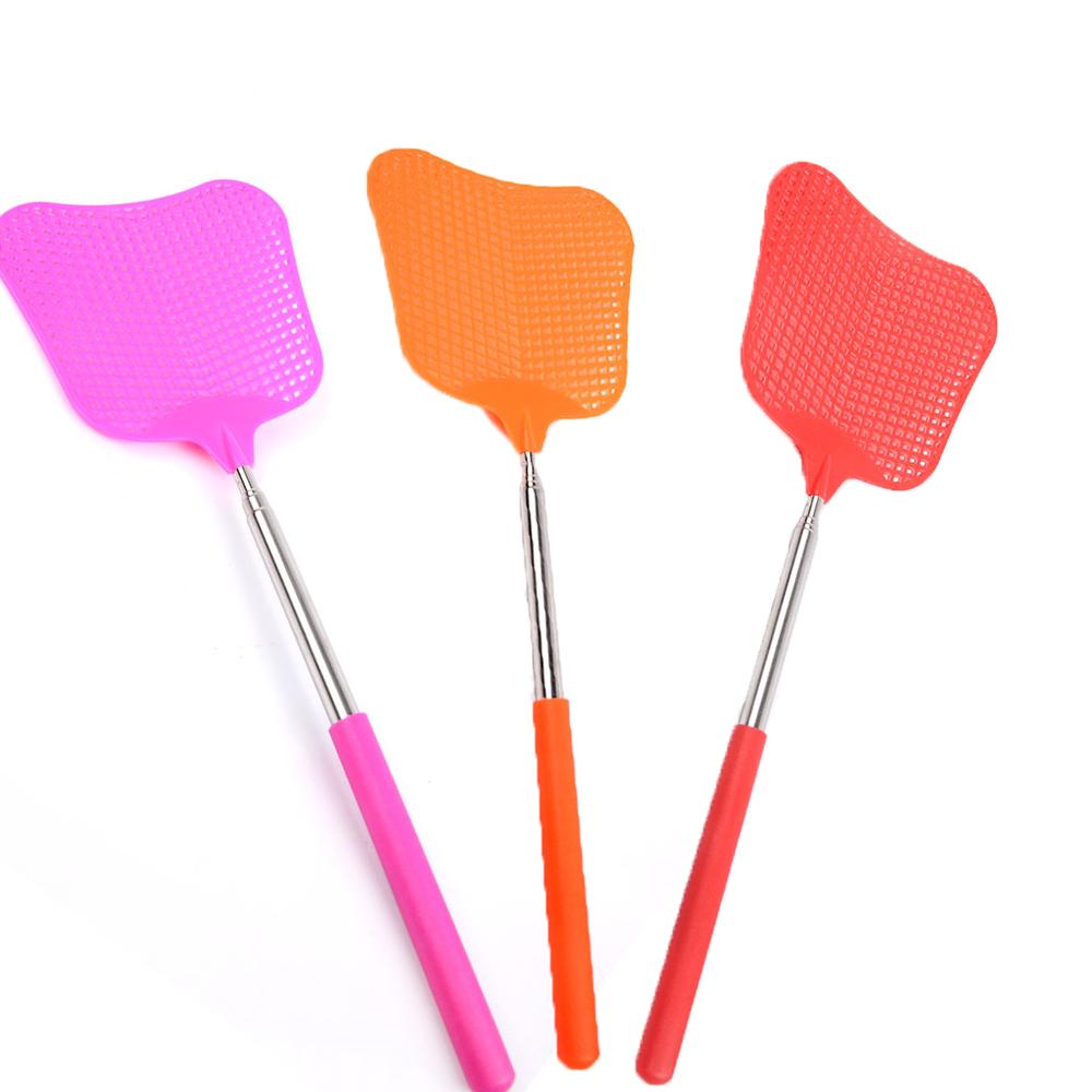 Teleskopisk Fluesmekker Plast Stor Insektsmekker som Virker med Forlengbare Håndtak i Rustfritt Stål for Innendørs og Utendørs