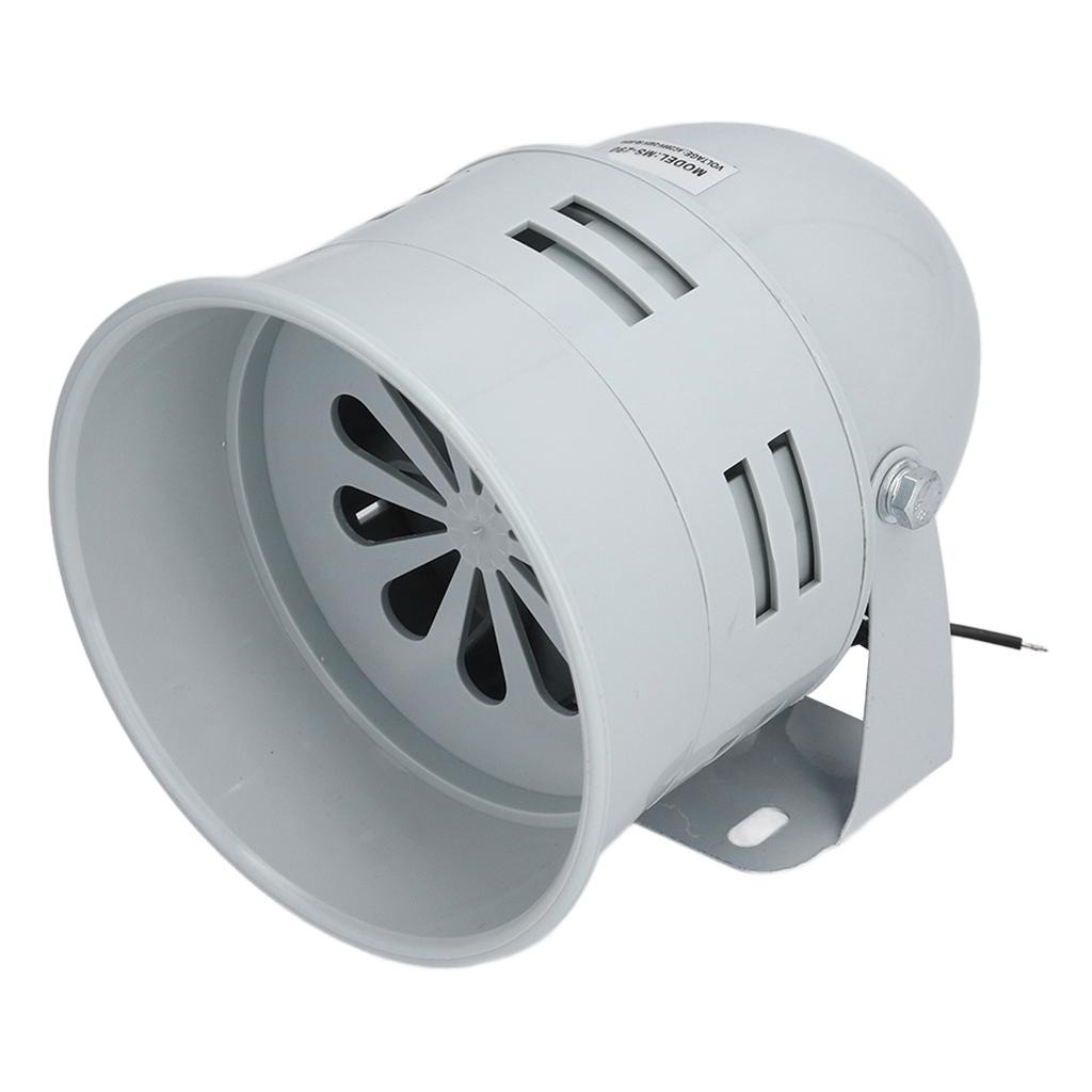 Plastic Motor Alarm High Sound Adjustable Base Install Easily High Strength Vintage Siren Horn for Schools AC 200‑240V
