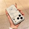 Line Kitty Skin-Like Drop-Proof Case for Apple 17 Pro Max, 16 Pro, 15, 14 Plus, and 13