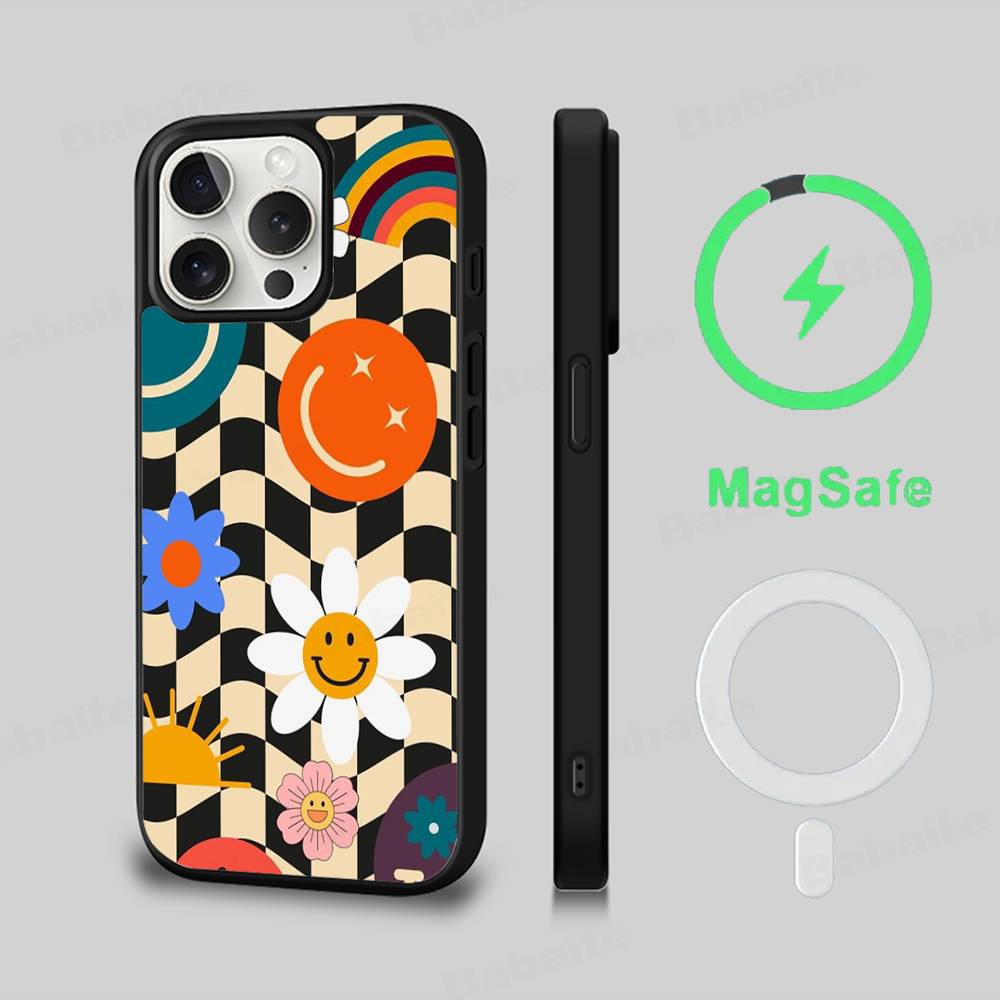 

Japanese Artisti M-murakami T-takash Art Work Phone For Magnetic Case For IPhone 16 14 13 15 Pro For Magsafe Wireless Charge For iPhone 17 Pro