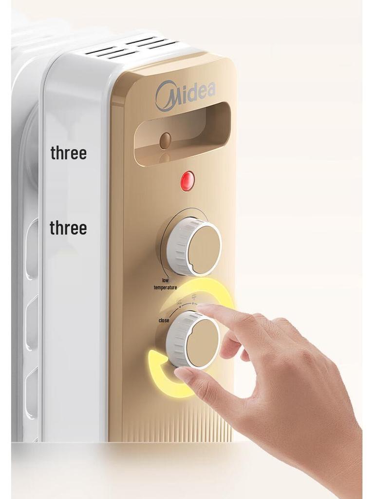 Elegant Electric Oil Radiator: Multifunctional Home Heater with Humidifier, Hot Air Fan, Gas Stove, and Clothes Dryer for Winter