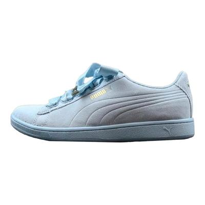 Vikky Ribbon Low-Top Sneakers Women Sneakers Blue 364262-06