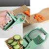 TodyJeyHo Manual Vegetable Cutter Stainless Steel Versatile Compact Easy Clean