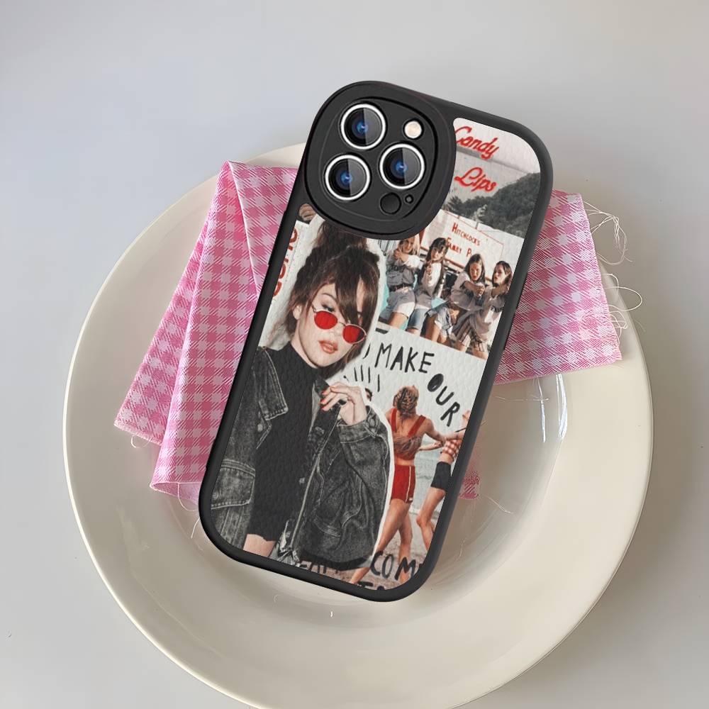 Selena Gomez Singer Phone Case For IPhone 16 15 14 13 12 11 Pro Max Plus 16E Soft Leather Cover
