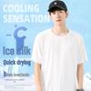 Jeanswest Men's Ice Mesh Breathable Short Sleeve T-Shirt