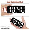 Simple Digital Bedside Alarm Clock With Dynamic Color And Double Alarms For Heavy Sleepers Kids Girls Desk Display