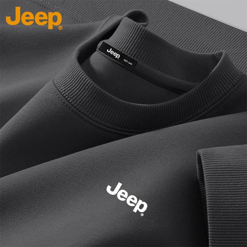 JEEP Men s Heavyweight Loose Fit Crewneck Sweatshirt XL