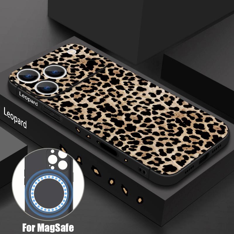 For iPhone 17 Pro Max Case Pattern Magnetic For Magsafe Soft Cover For iPhone 16 15 14 13 Pro Max 17E 16E