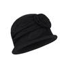 Grandma Bucket Knit Sun Cold Weather Small Knit Senior Stylish New Respect for the Aged Black [XGOPTS] Hat, Hat, Women's Hat, Spring, Autumn, Winter,