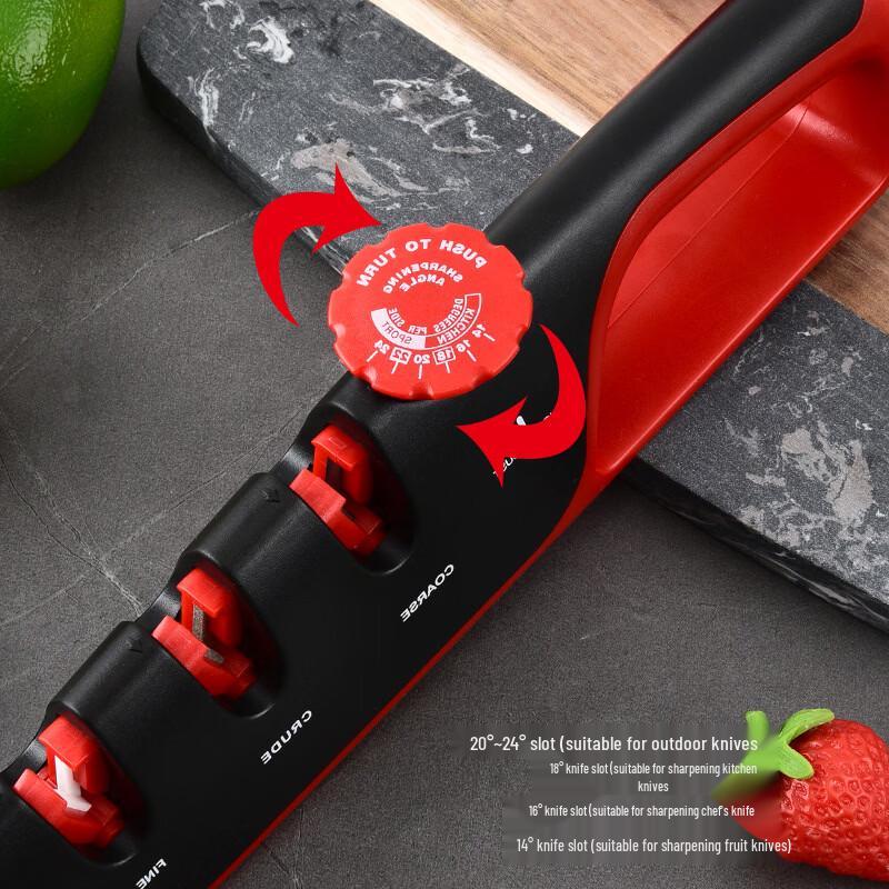 ZISIZ 4-Stage Adjustable Manual Knife Sharpener