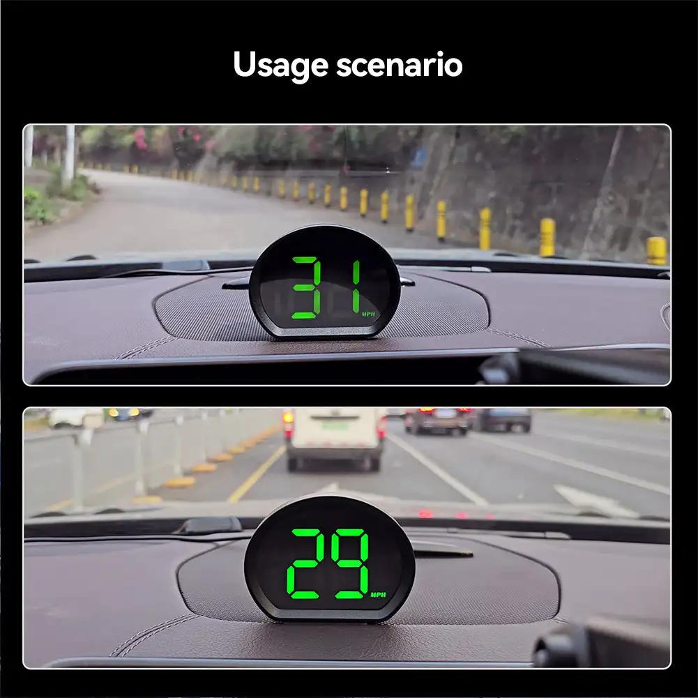 Neues Auto-GPS-Digital-Tachometer HUD Head-Up-Display Geschwindigkeitsmesser mit KMH MPH-Anzeige Plug-and-Play-LKW-Autoteilzubehör