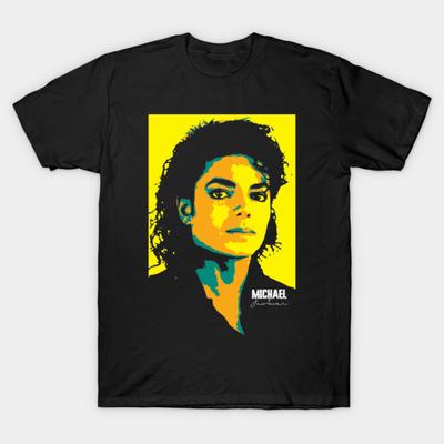 2026 Summer New Michael Jackson Movie Tshirt Street Unisex 100 Pure Cotton Gothic Tees Portrait Loose Casual Y2k Loose Shirt