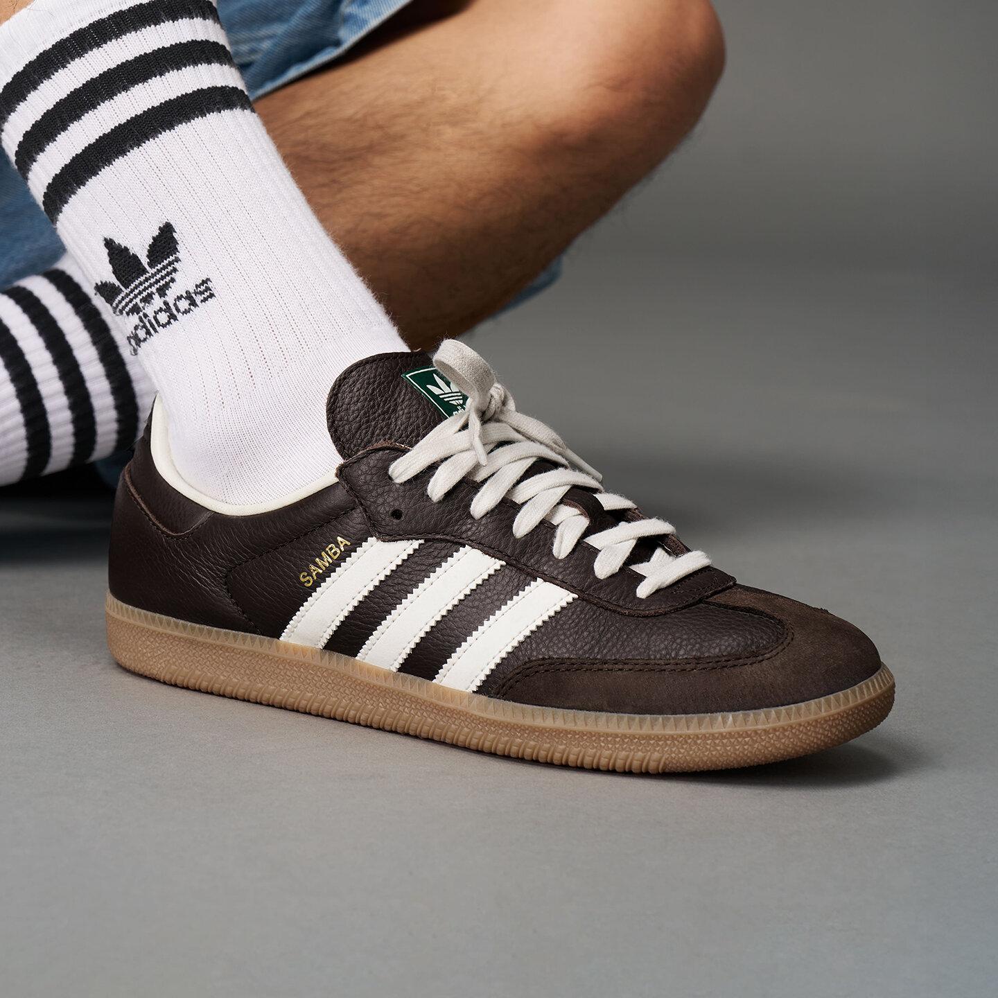 

adidas Samba OG Темно-коричневый Белый Резина 36.5