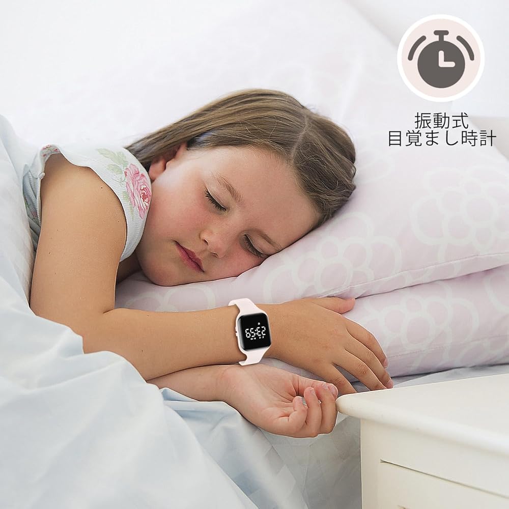 Digital Sports Watch for Kids Boys and Girls 5ATM Waterproof Activity Tracker with Alarm Stopwatch and Long Battery Life