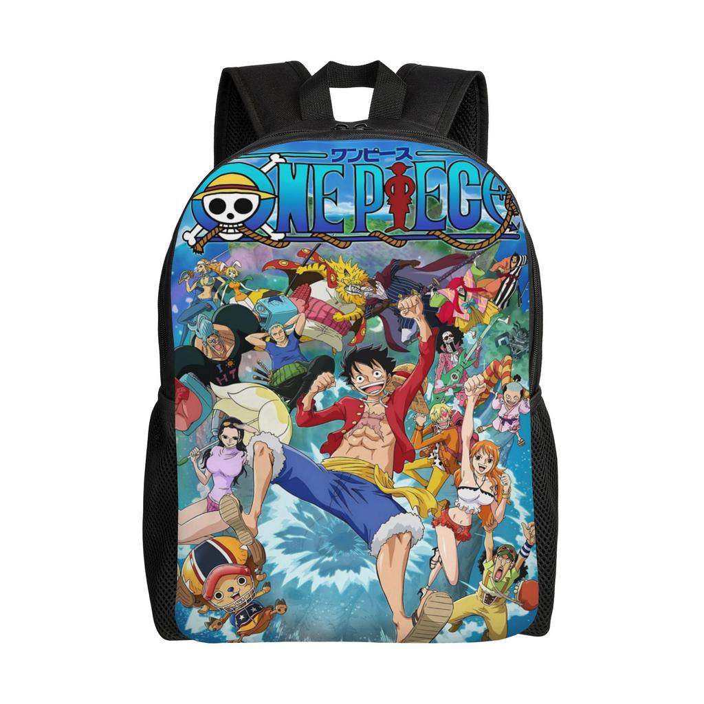 One Piece Casual Backpack Sports Student Hiking Travel Luffy Zoro Sanji Daypack for Men Women College Shoulder Bag