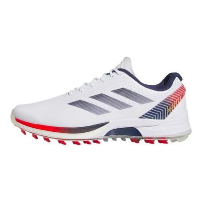 Adizero ZG Bezkolcowe Buty Golfowe Cloud White Blue Red Męskie Sneakersy Ciemnoniebieskie JS1898