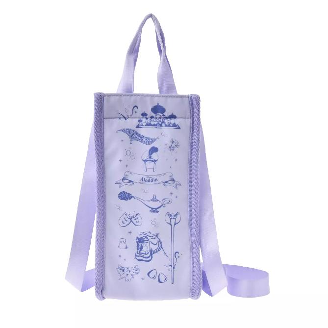

Disney Jasmine & Aladdin Water Bottle Cover with Strap Prop Drinkware Japan NEW Disney Store