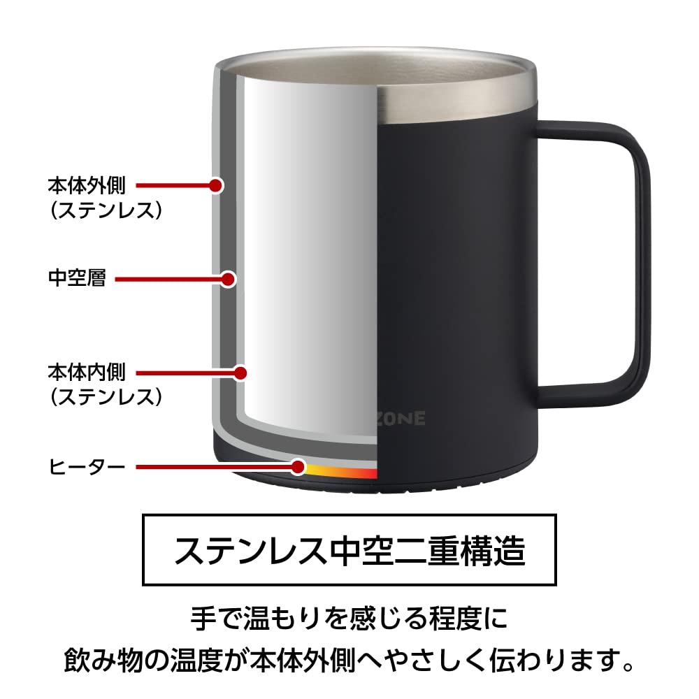 Doshisha Limo Mug, 300ml, Black, ON℃ZONE