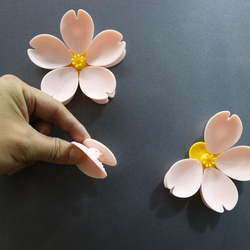 1/2 Cherry Blossom Magnetic Refrigerator Magnets, 5 Petal Sealing Clips, Magnetic Refrigerator Stickers, Snack Clips, Floral Decorations