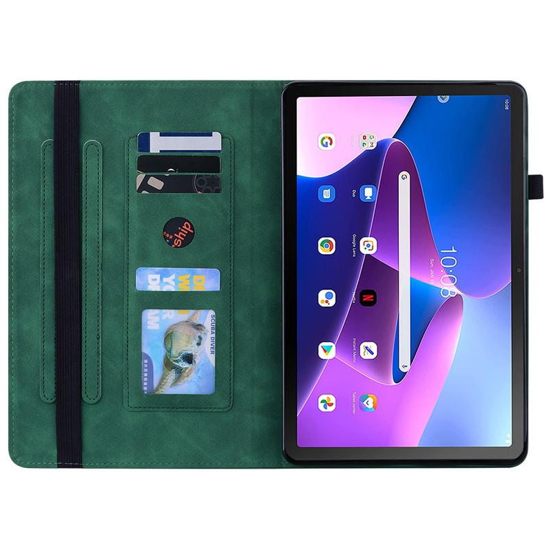 Tablet Case For Lenovo Tab M10 Plus M8 3rd Gen Case Pu Leather Soft Tpu Back Wallet Cover Tablet For Funda Lenovo M10 Fhd Plus Tb-x606f Case