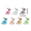 Soft Glowing Rabbits Miniatur Night Glowing Bunnies for Creating Miniature Figurines Home Decorations 20PCS