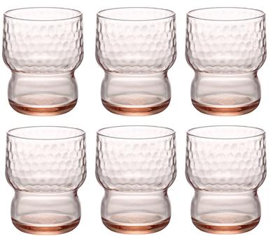 ADERIA Stacking Glass 280ml Reinforced Mouth AX Forte Tortoise Shell Set of 6 Made In Japan BC-708
