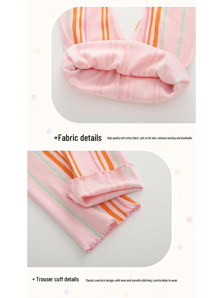 Malwee Sommarset för flickor med T-shirt och byxor med resår i midjan