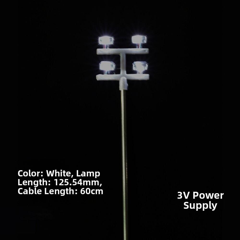 3V 12V Miniature Simulation Street Tower Lights White Light/warm Light 125.54mm Sand Table Elevated Lighthouse