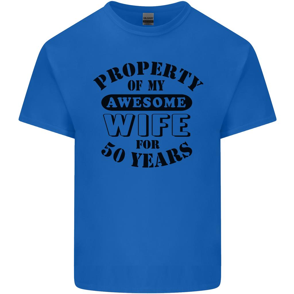 50th Wedding Anniversary 50 Year Funny Wife Unisexs Light Cotton TShirt