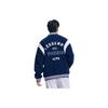 FILA Letter Color Block Single-Breasted Long Sleeve Baseball Jacket Men jackets Deep-Dark-Blue F11M349502F-DB