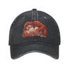 Sommer Punch Monkey Baseballkappe Sonne Sonnenschutz Design Gewaschene Trucker-Kappe Unisex Damen yk Niedlich Jagd Camping Snapback-Kappe