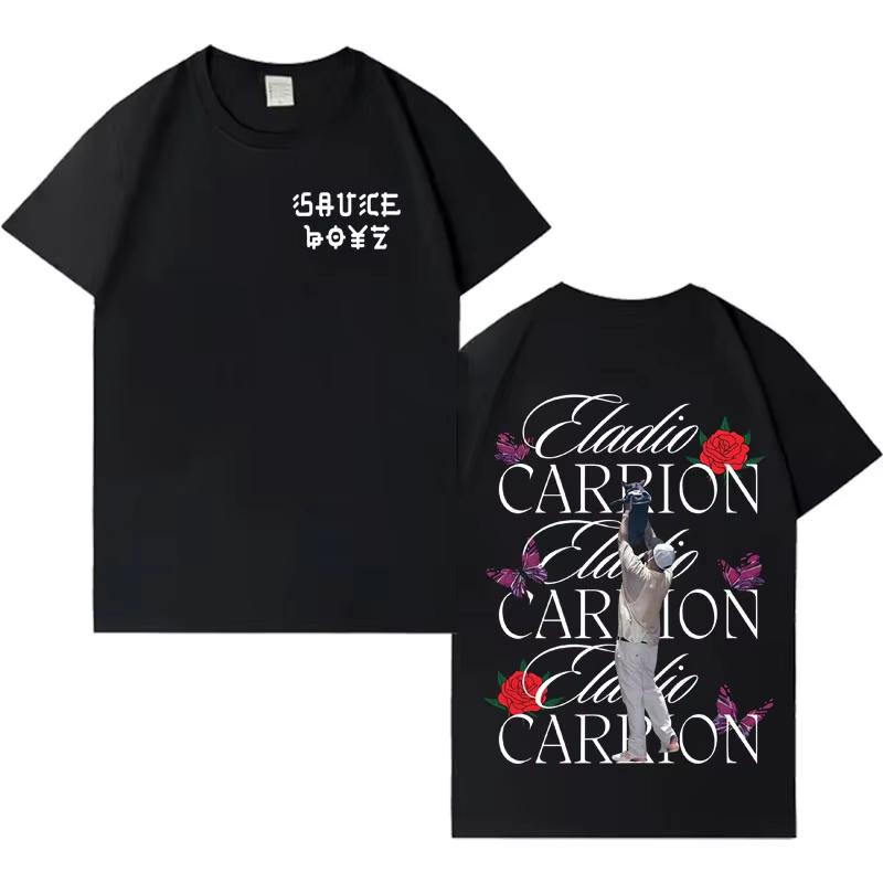 

Rapper Eladio Carrion Album Tour Teenagers Tee Men Women summer Graphic Casual Gothic Humor High Quality Tshrits Fans Gift 2XL