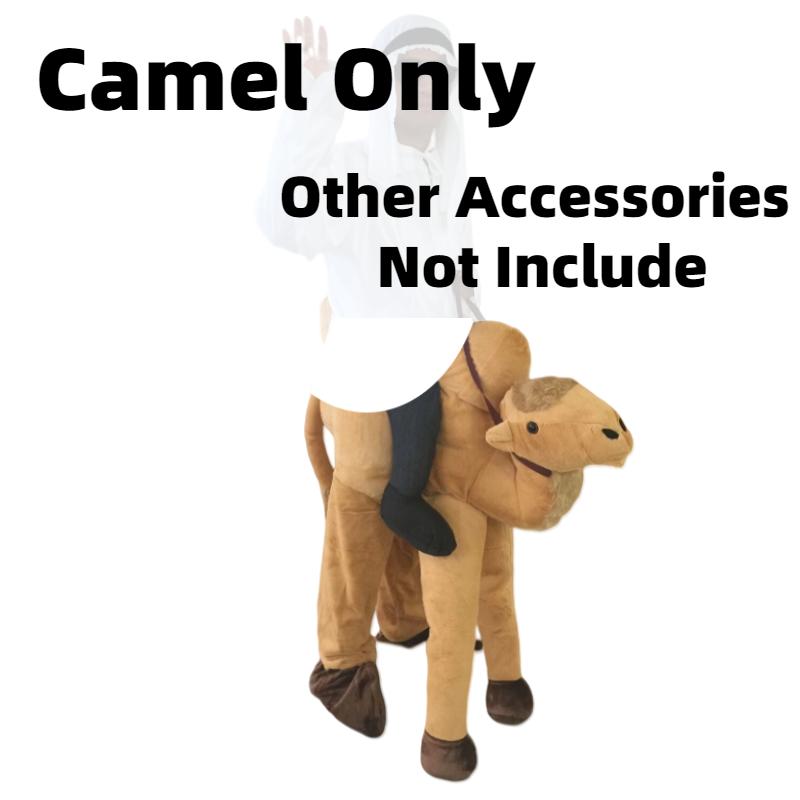 

Funny Camel Riding Step In Plush Cosplay Costume Adult One Size Halloween Brown