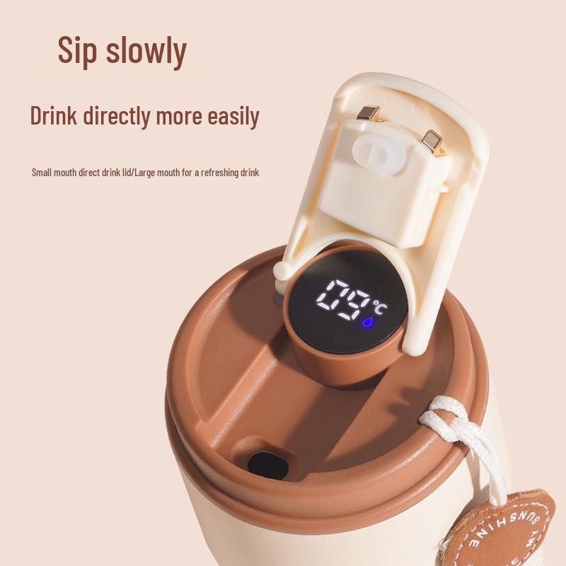 2025 Digital Display Smart Temperature Coffee Cup - Unisex 316 Stainless Steel