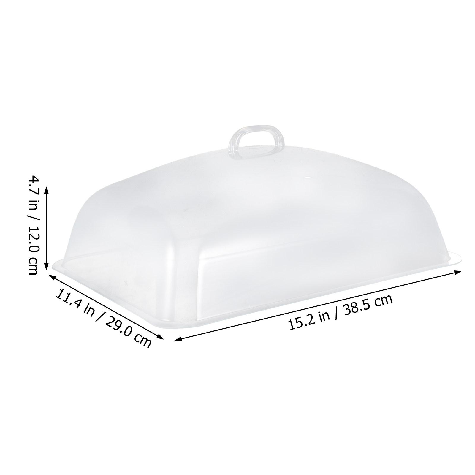 

Transparent Bread Lid 42x33 Food Grade Safe Cover Sturdy Premium Material Protective Snack Dust proof Plastic Kitchen Bar
