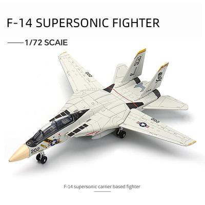 1:72 F-14 Tomcat Multi-Role Fighter Model Creative Military Series Building Blocks Decor Assembled Toys For Boys Christmas Gifts