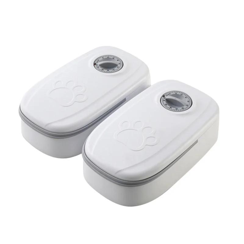 

Миска для домашних кошек и собак Автоматическая кормушка с разделением сухого и влажного корма для дома Кормление по расписанию и с дозировкой Аксессуары