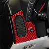 2pcs Red Carbon Fiber Car Inner Front AC Vent Sticker For Corvette C6 2005-2013