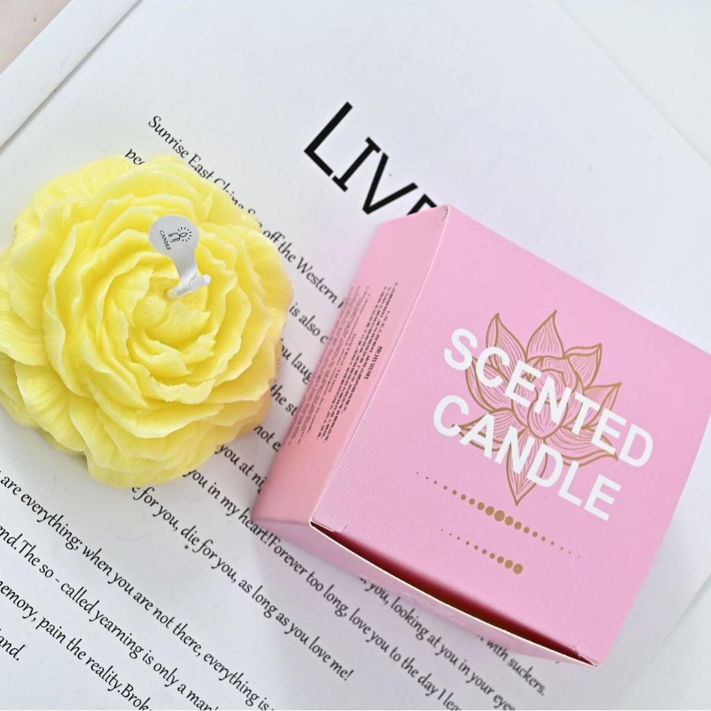 Creative Peony Flowers Aromatherapy Candle Flower Shape Souvenir Gift Ornaments Mother's Day Women's Day Gift
