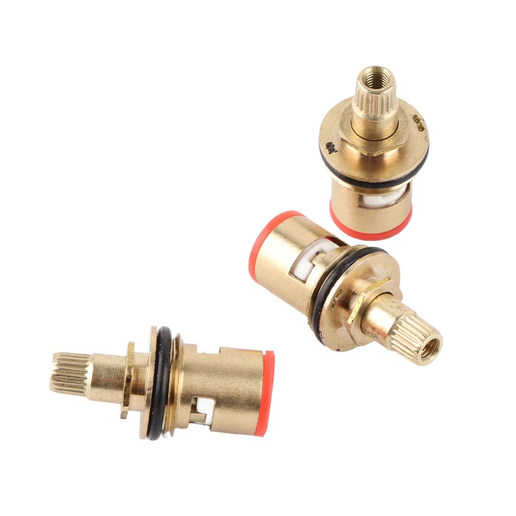 10Pcs Faucet Valve Core Brass Valve Ceramic Stem Faucet Water Tap Accessory Kit for Kitchen